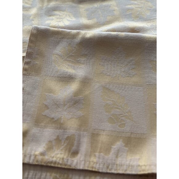 Ralph Lauren Leaf Print Napkins Set of 6 Fall Gold Holiday Table Setting 20” - Picture 3 of 7